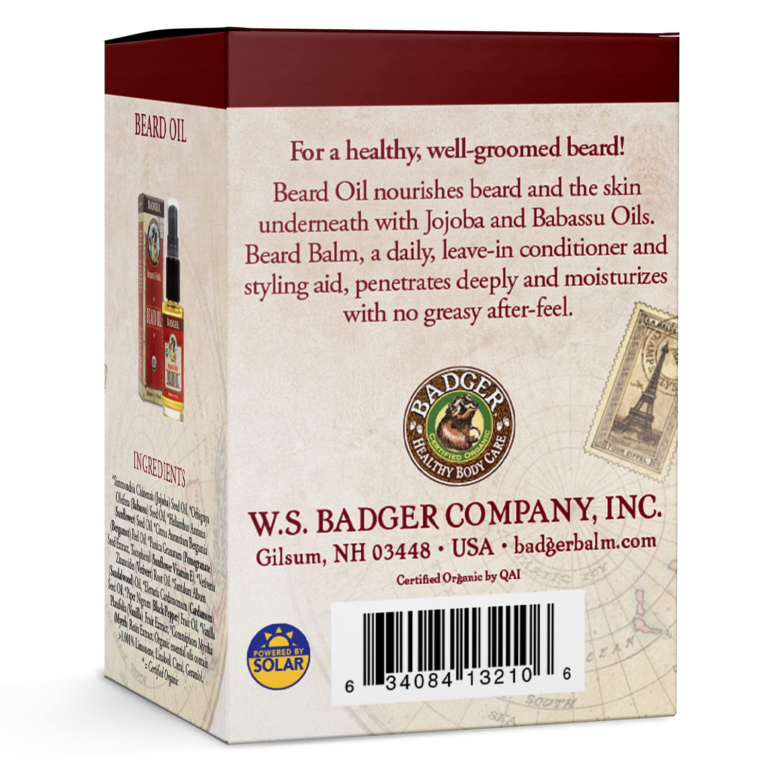 Badger Balm - Badger Beard Grooming Kit - Includes Beard Oil and Beard Balm